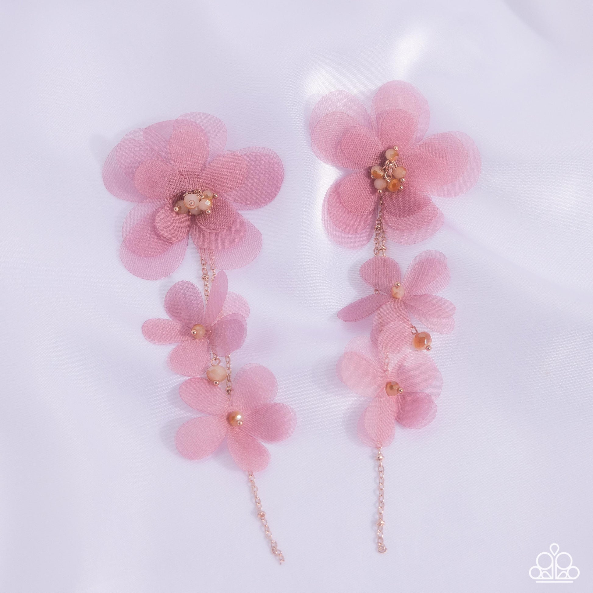 Balletcore Pink Flower Earrings - Jewelry by Bretta