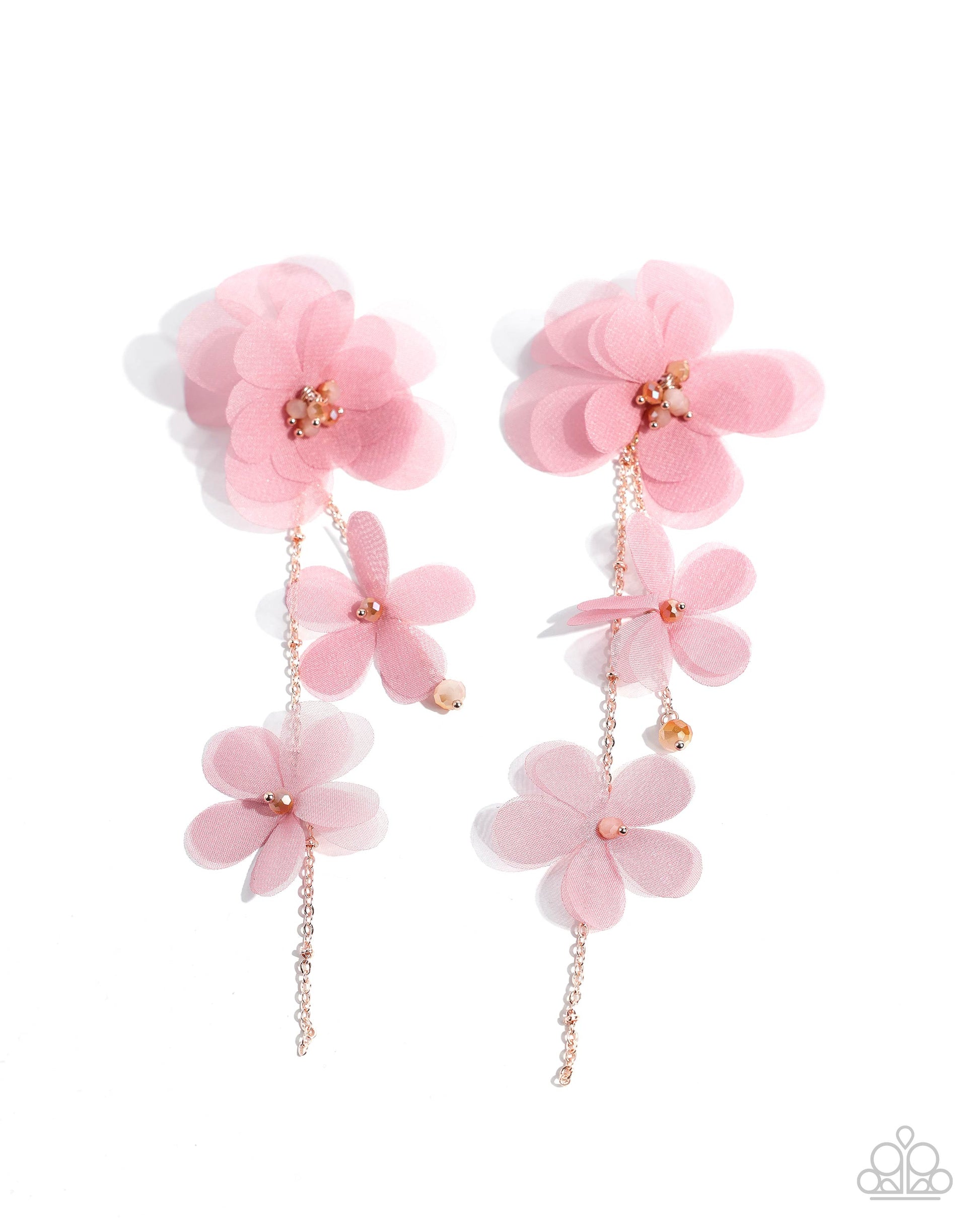 Balletcore Pink Flower Earrings - Jewelry by Bretta