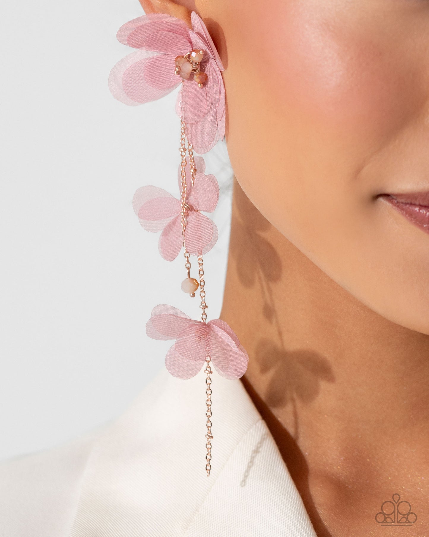 Balletcore Pink Flower Earrings - Jewelry by Bretta