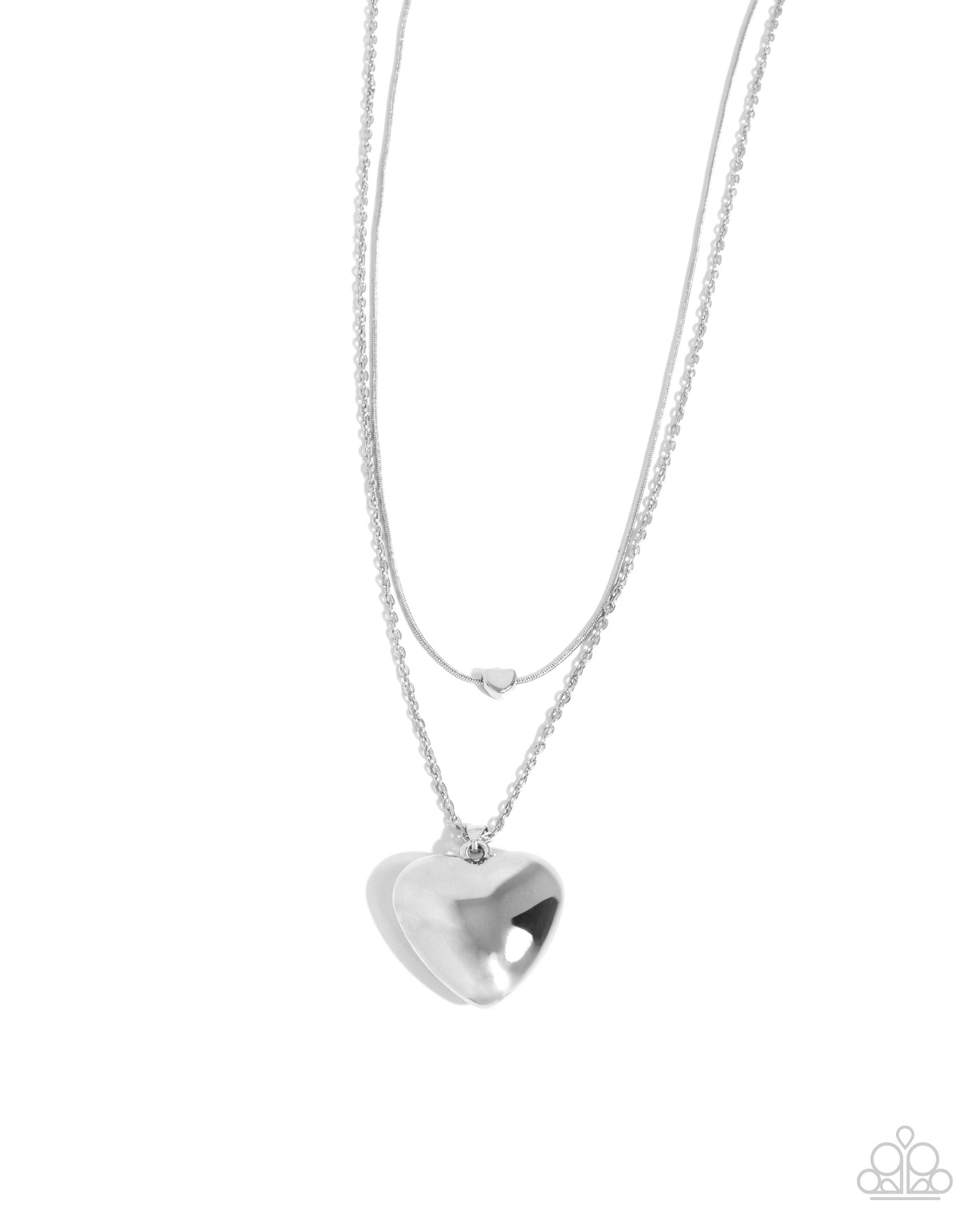 Halting Hearts Silver Heart Necklace - Jewelry by Bretta