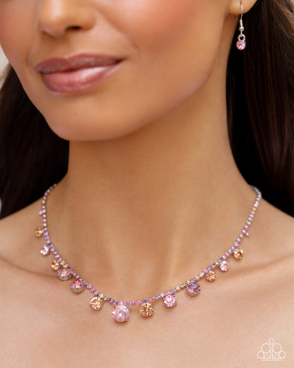 Colorful Countess Pink Necklace - Jewelry by Bretta