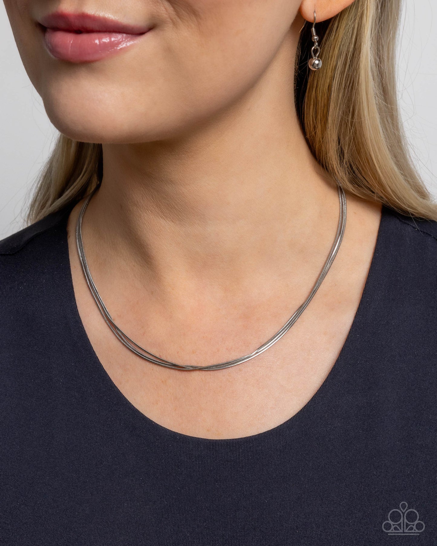 Classy Companion Silver Necklace - Jewelry by Bretta