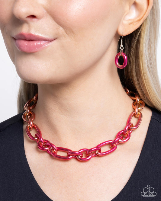 Nuanced Nightlife Pink Necklace - Jewelry by Bretta