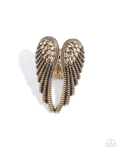 Angelic Actress Gold Ring - Jewelry by Bretta