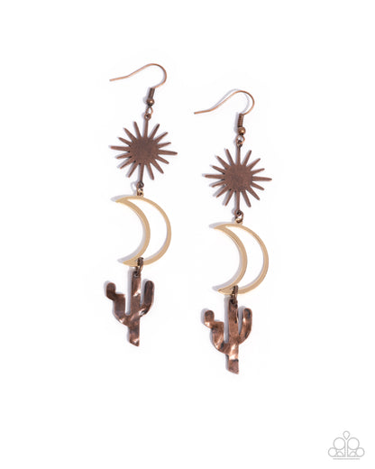 Wishfully Western Copper Earrings - Jewelry by Bretta