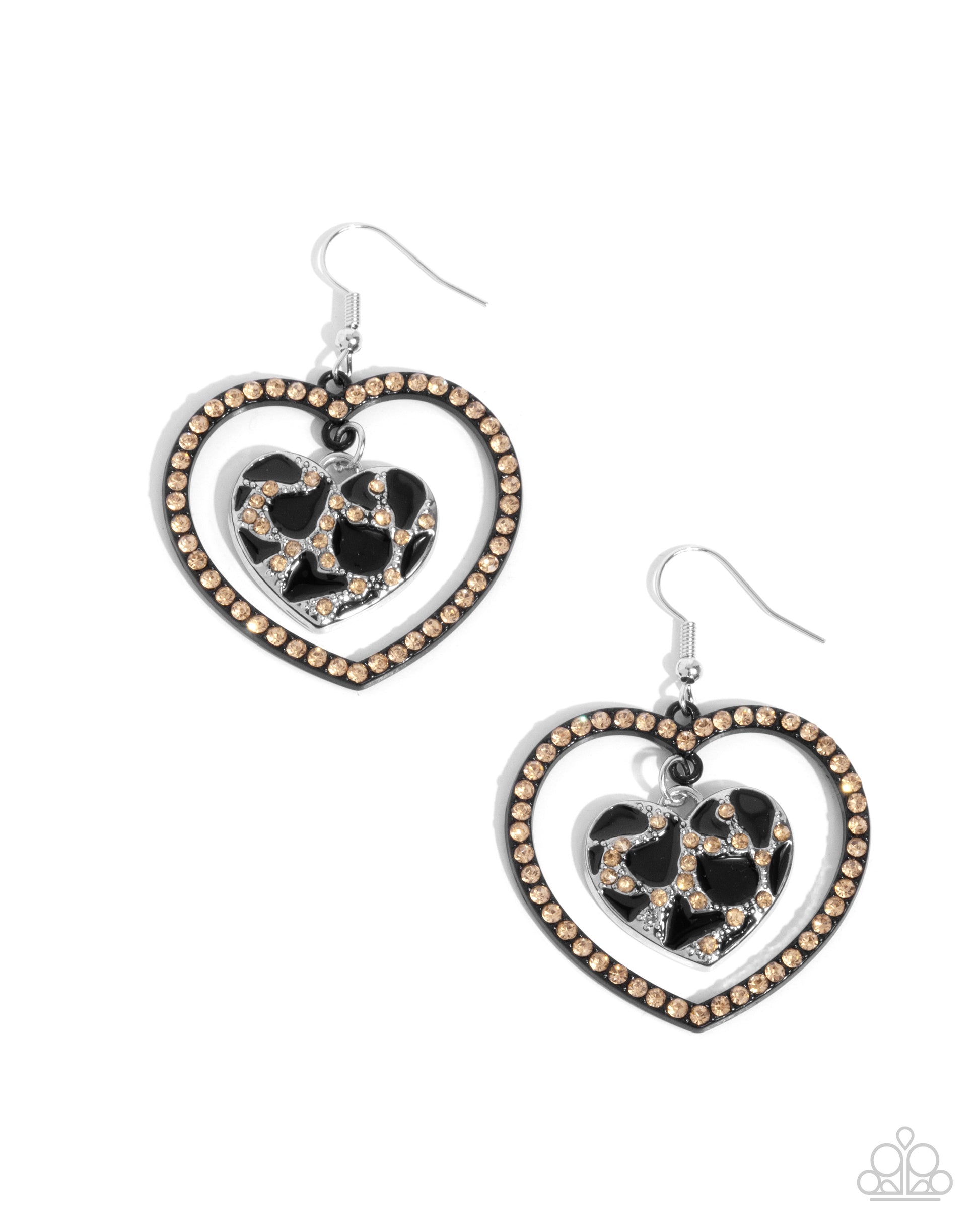 Leopard Love Black Earrings - Jewelry by Bretta