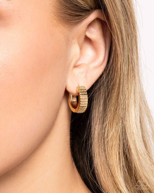 Join The Fun! Gold Earrings