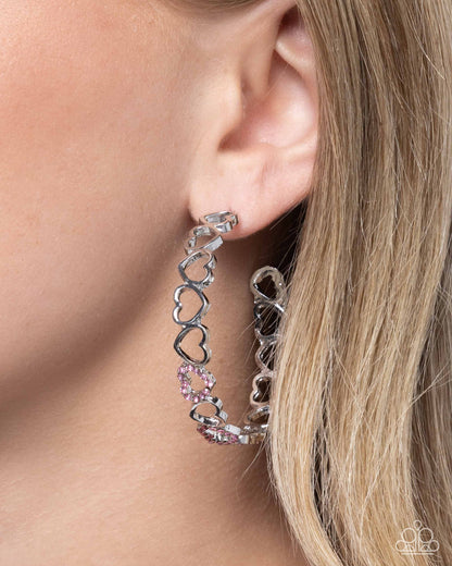 Happier Than Ever Pink Hoop Earrings - Jewelry by Bretta