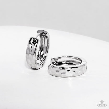 Hammered Hyperaware Silver Earrings - Jewelry by Bretta