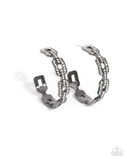 Downtown Decadence Black Earrings - Jewelry by Bretta