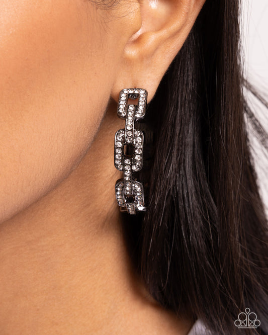 Downtown Decadence Black Earrings - Jewelry by Bretta