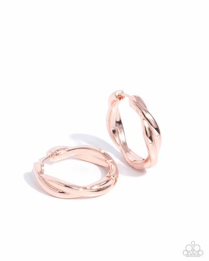 Genuine Glitz Rose Gold Earrings - Jewelry by Bretta
