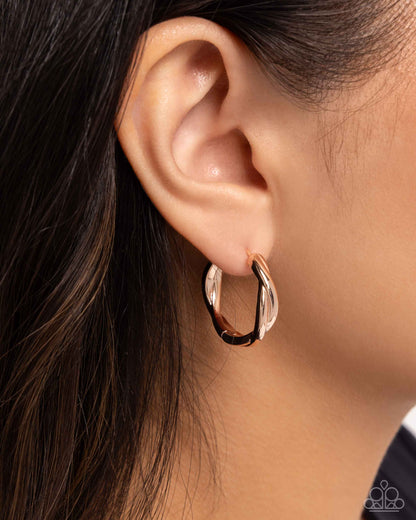 Genuine Glitz Rose Gold Earrings - Jewelry by Bretta