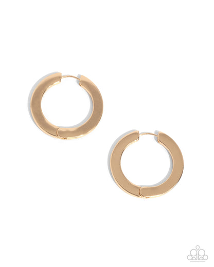 Circling Chariot Gold Earrings - Jewelry by Bretta