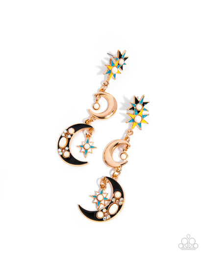 Stellar Serendipity Gold Earrings  - Jewelry by Bretta 