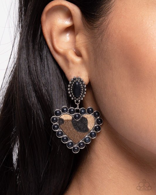 Whimsical Wrangler Black Earrings - Jewelry by Bretta