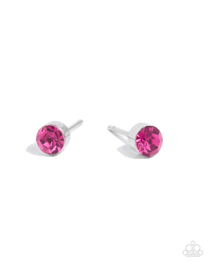 Logical Light Pink Post Earrings