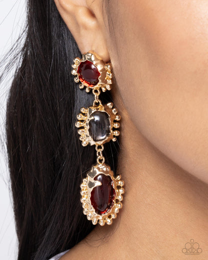 Emotional Elegance Red Earrings - Jewelry by Bretta