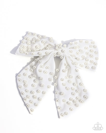 Best of Beauty White Hair Bow - Jewelry by Bretta