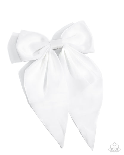 Perfect Poise White Hair Bow - Jewelry by Bretta