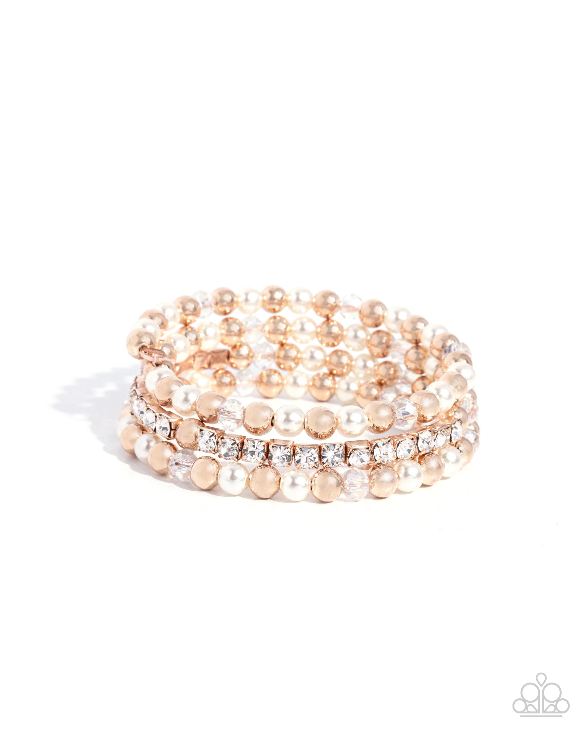 Serene Stack Rose Gold Coil Bracelet - Jewelry by Bretta 