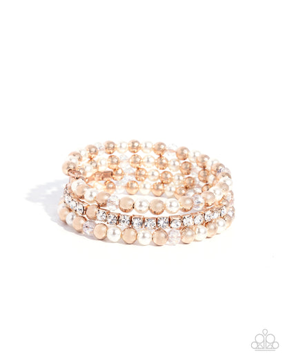 Serene Stack Rose Gold Coil Bracelet - Jewelry by Bretta 