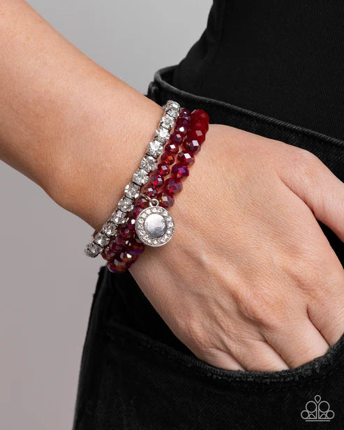 Heroic Haute Red Bracelet - Jewelry by Bretta