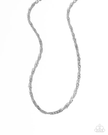 Chain Confrontation Silver Necklace - Jewelry by Bretta