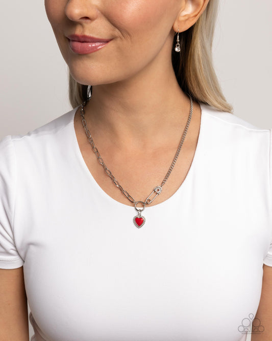 Valuable Valor Red Heart Necklace - Jewelry by Bretta 