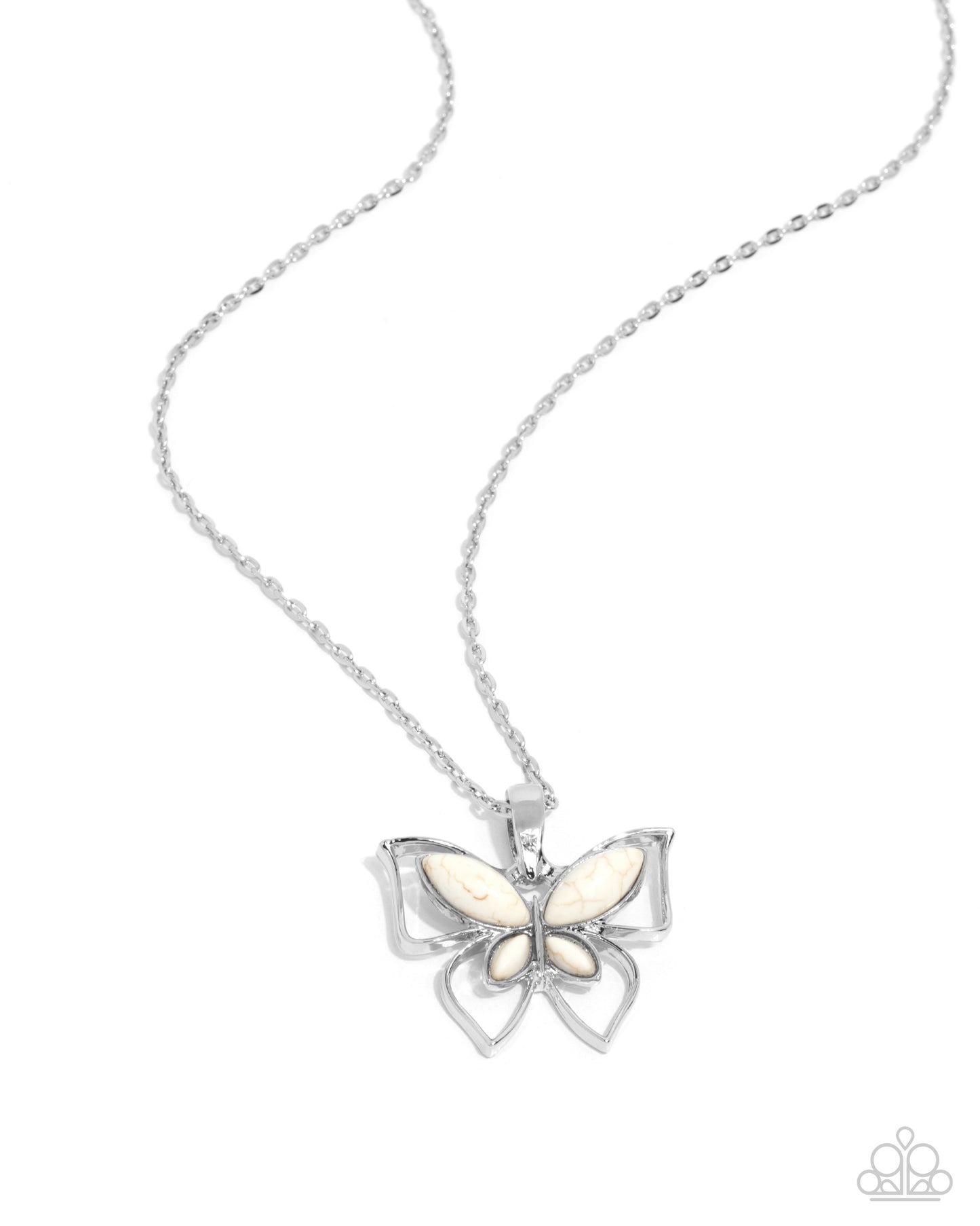 Papillon Persuasion White Butterfly Necklace - Jewelry by Bretta