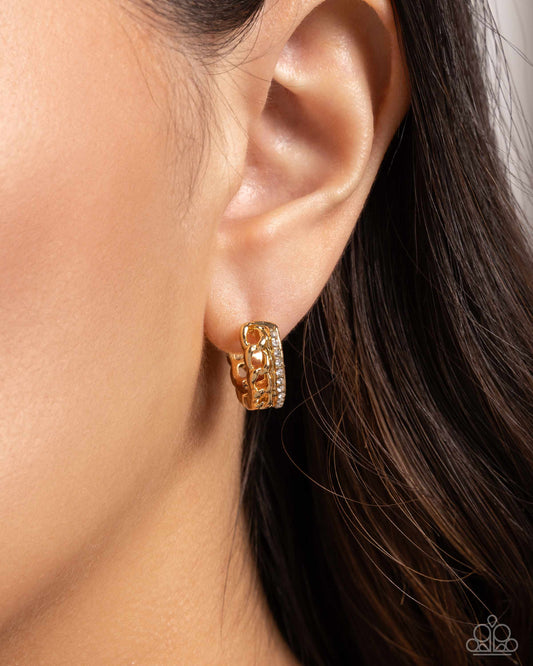 Lethal Layers Gold Earrings - Jewelry by Bretta