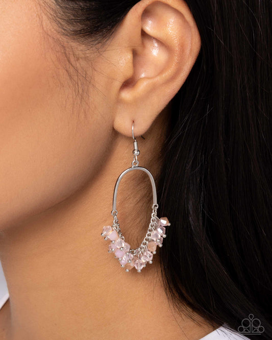 Chandelier Check Pink Earrings - Jewelry by Bretta