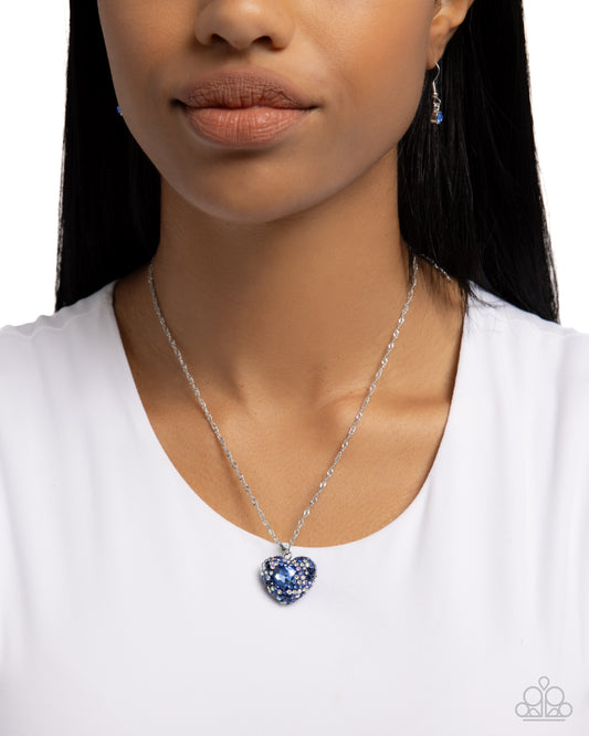 Best Of My Heart Blue Heart Necklace - Jewelry by Bretta