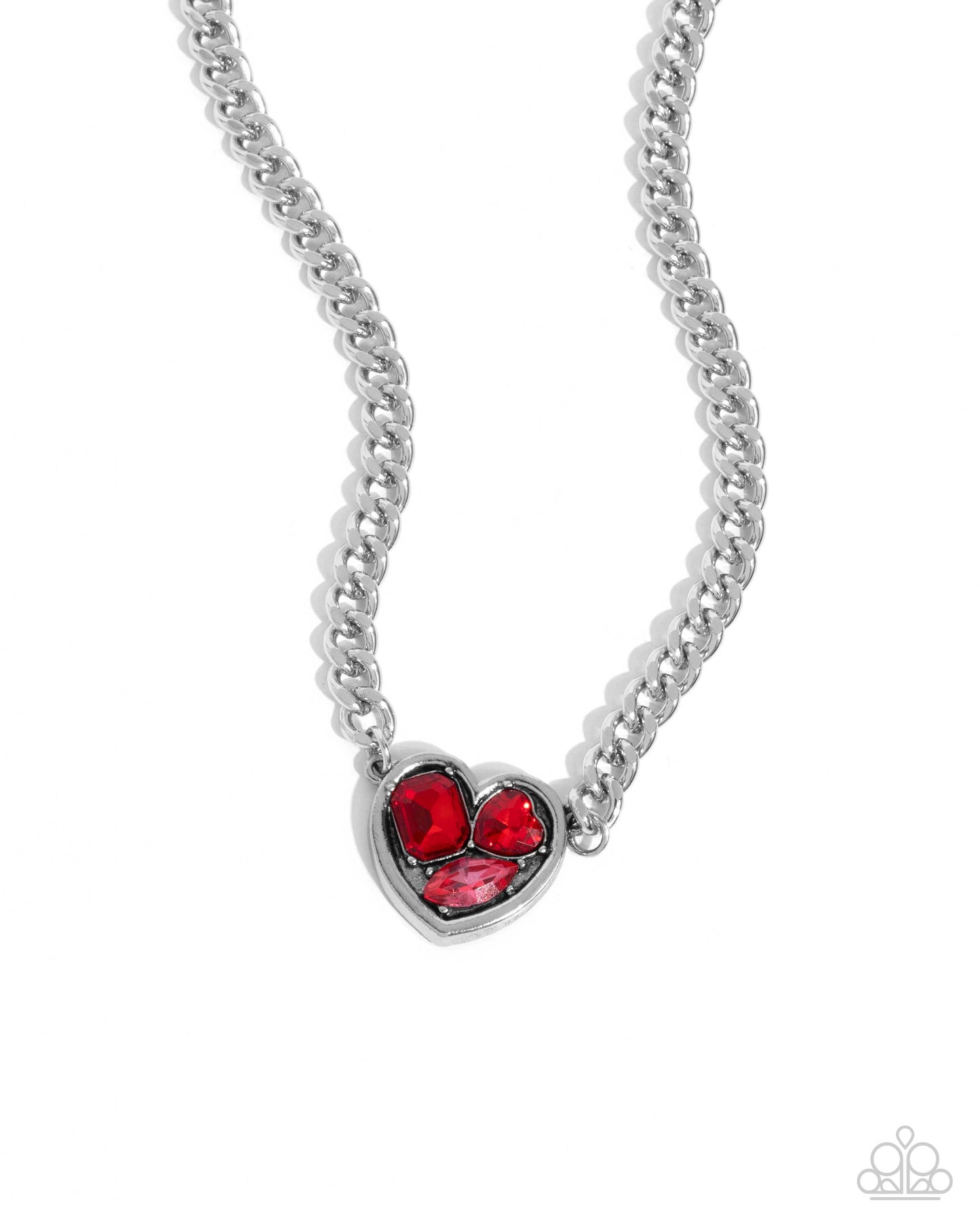 Tasteful Triad Red Heart Necklace - Jewelry by Bretta