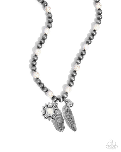 Steady Stones White Necklace - Jewelry by Bretta