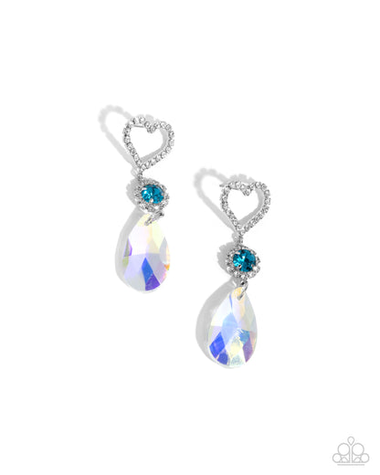 Faceted Frenzy Blue Earrings - Jewelry by Bretta