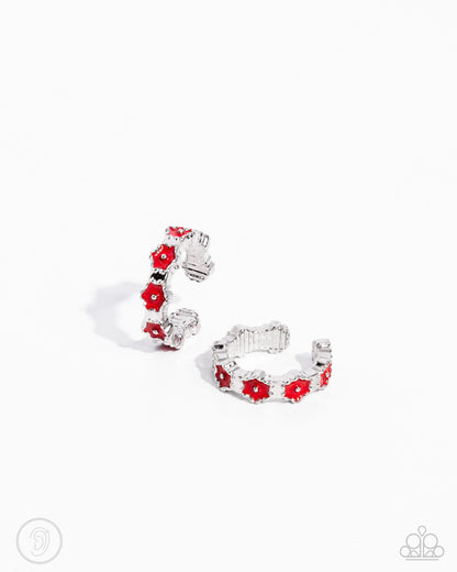 Darling Daydream Red Ear Cuffs - Jewelry by Bretta