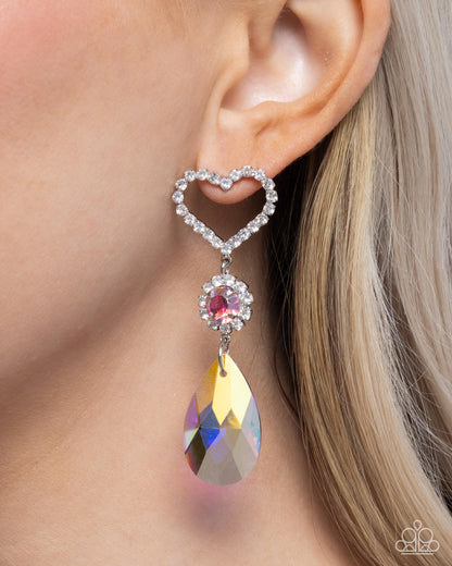 Faceted Frenzy Pink Earrings - Jewelry by Bretta