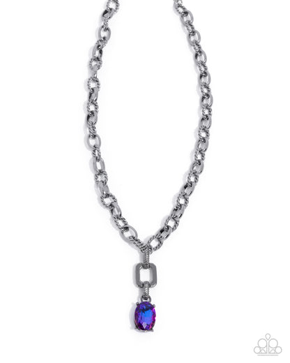 Refulgent Recognition Purple Necklace - Jewelry by Bretta