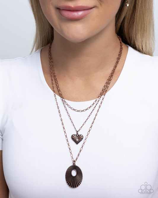 Sunburst Stage Copper Necklace - Jewelry by Bretta