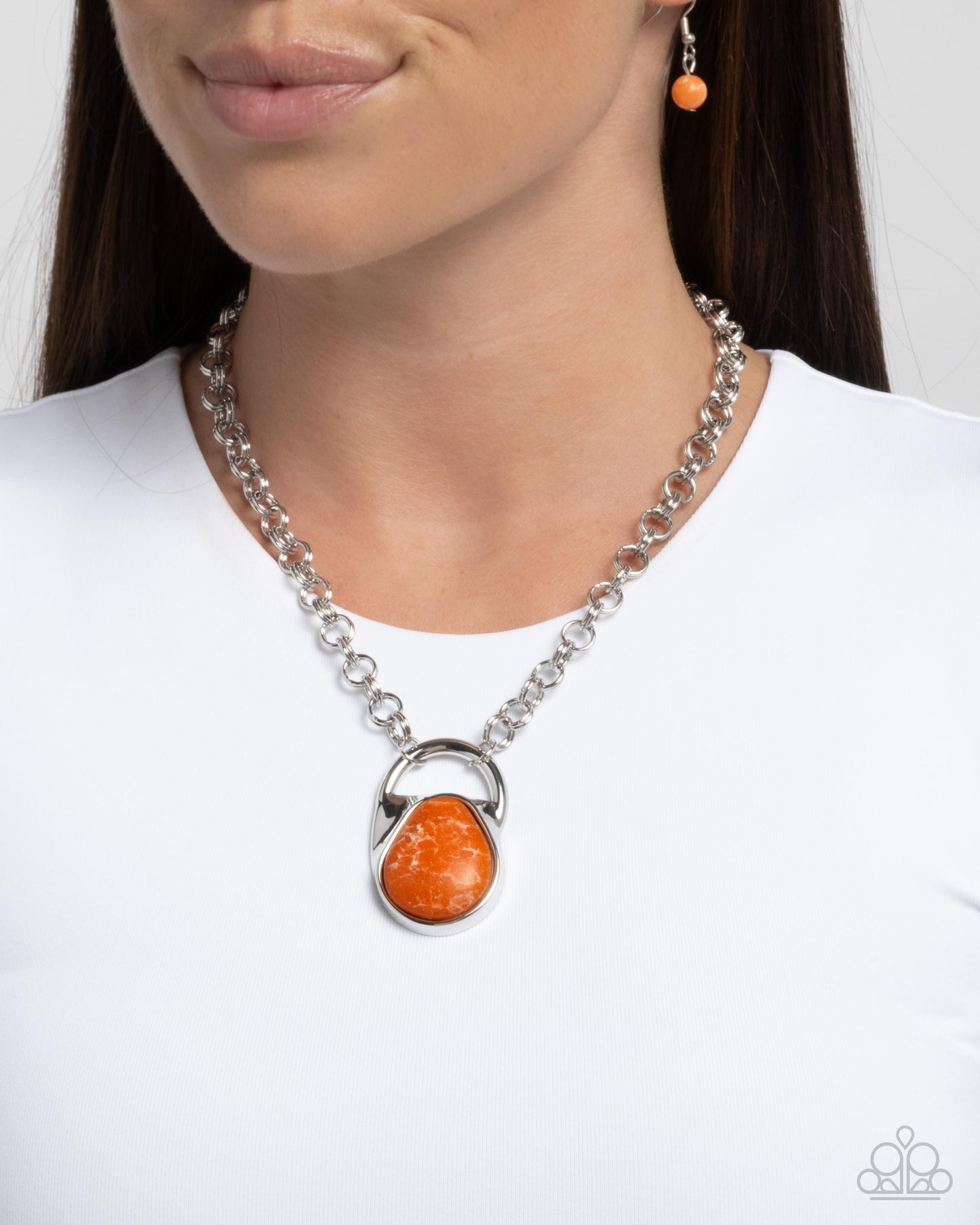 Change of Country Orange Necklace - Jewelry by Bretta