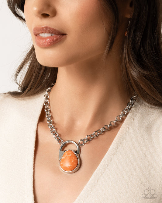 Change of Country Orange Necklace - Jewelry by Bretta
