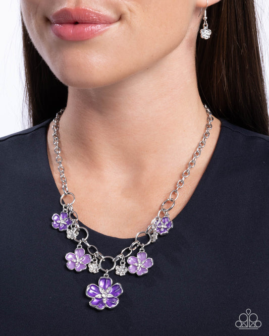 Secretive Sprig Purple Necklace - Jewelry by Bretta