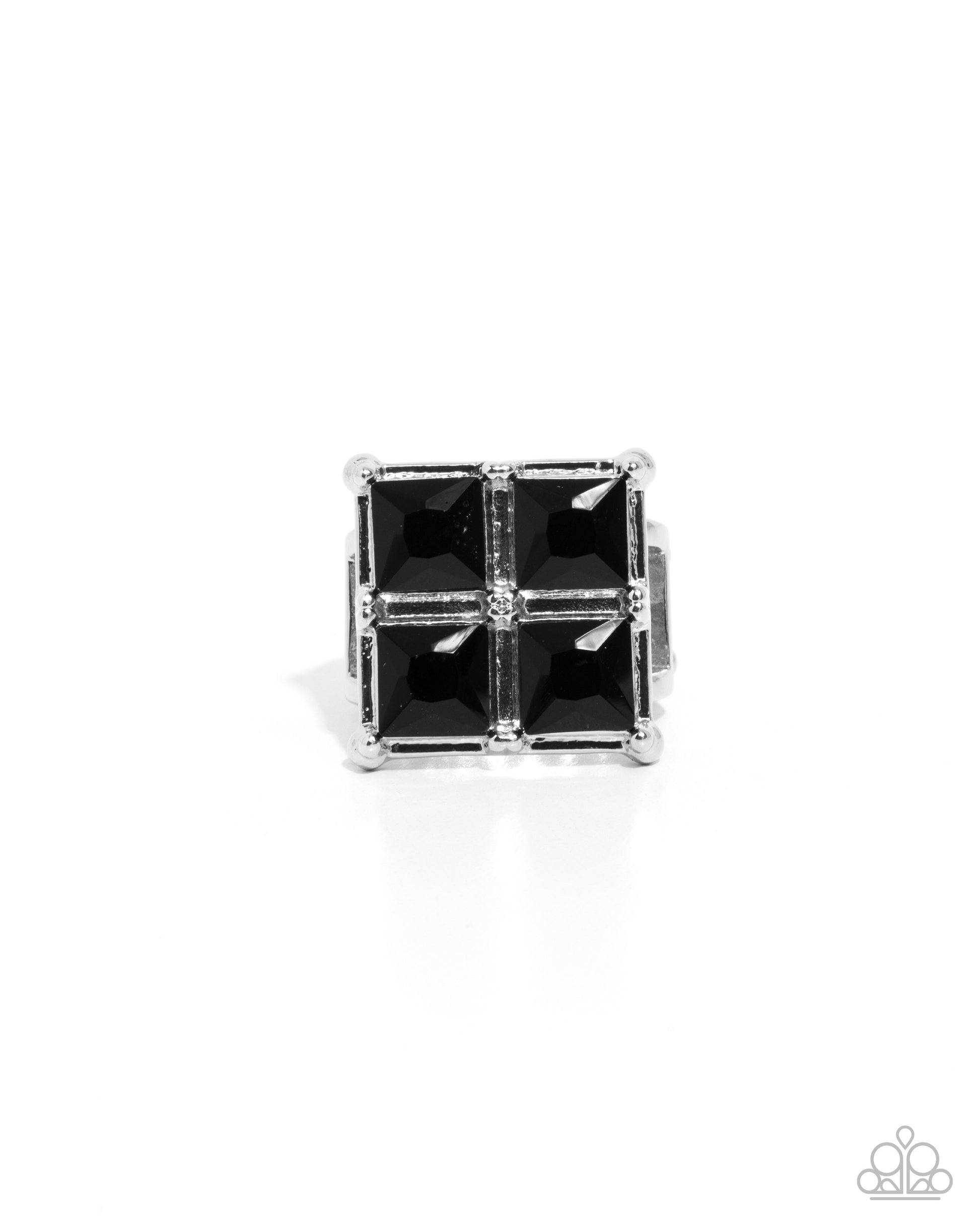 Window Whimsy Black Ring - Jewelry by Bretta