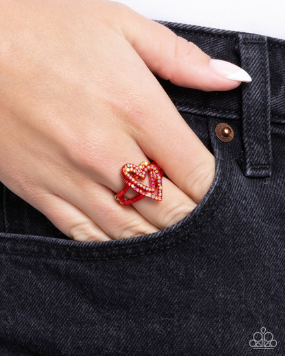 Hybrid Heart Red Heart Ring - Jewelry by Bretta