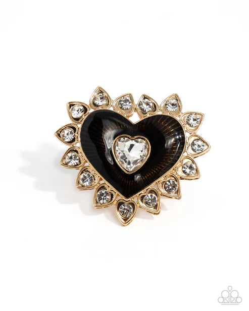 Devoted Declaration Gold Heart Ring - Jewelry by Bretta