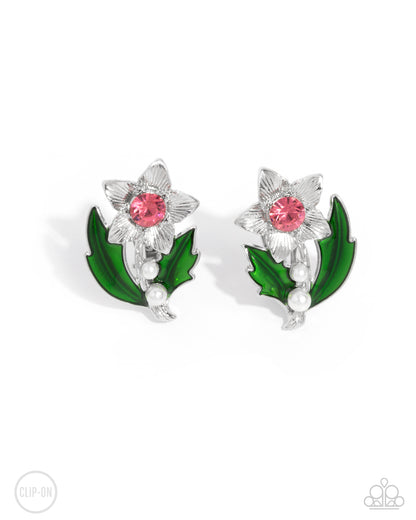 Gardening Guest Pink Clip On Earrings - Jewelry by Bretta