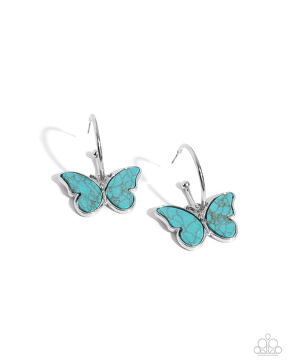 Melodic Mariposa Blue Turquoise Butterfly Earrings - Jewelry by Bretta