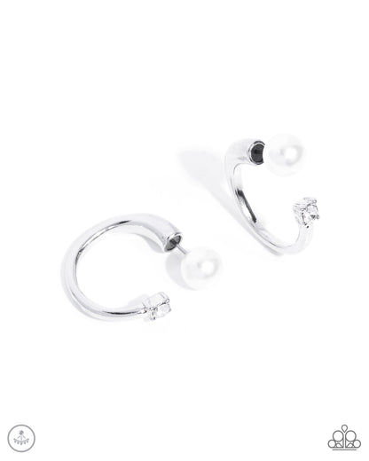 Decade Dance White Earrings - Jewelry by Bretta