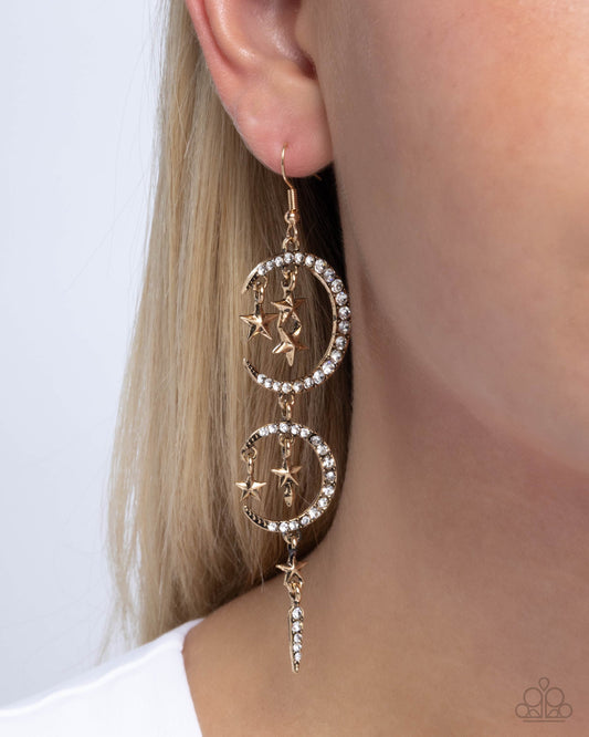 Celestial Cascade Gold Earrings - Jewelry by Bretta